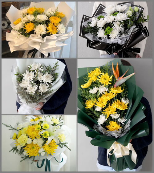 四川成都邛崃市茶园乡茶坝村白事花束代送
